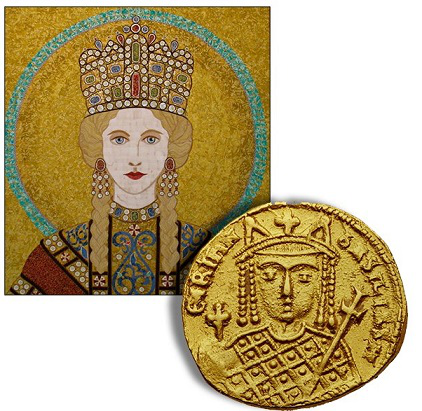 Solid of the Empress Irene with her portrait | Hobby Keeper Articles