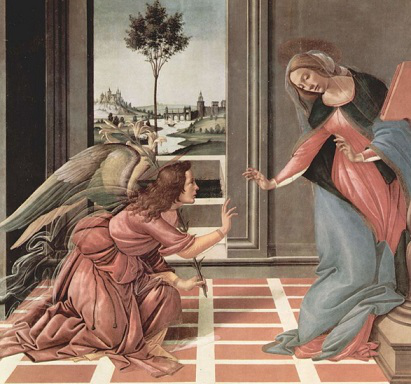 Botticelli's painting "The Annunciation" | Hobby Keeper Articles