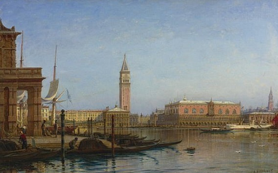 Bogolyubov's painting " View of Venice. The Customs," 1876 | Hobby Keeper Articles