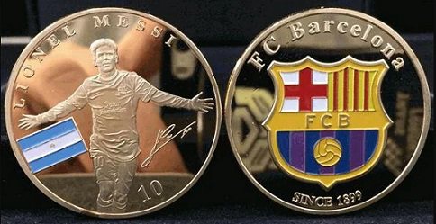Coin "L. Messi", Spain | Hobby Keeper Articles