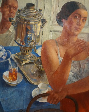 Painting "Behind the Samovar", 1926 | Hobby Keeper Articles