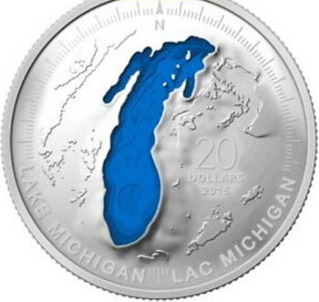$ 20 color coin "Great lakes", Canada, 2015 | Hobby Keeper Articles
