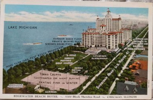 Edgwater Beach hotel Chicago postcard | Hobby Keeper Articles