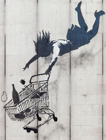 Graffiti "Shopping till you drop", 2011 | Hobby Keeper Articles